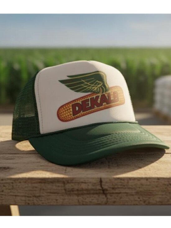 Handmade Accessories - Vintage Dekalb Seeds Hat Retro Farming Foam Mesh Snapback Cap Dark Green New 80s